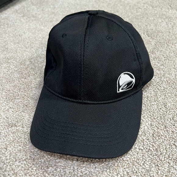 Taco Bell Crew-Employee Hat w/ Embroidered Logo - Adjustable - Black - Picture 1 of 3